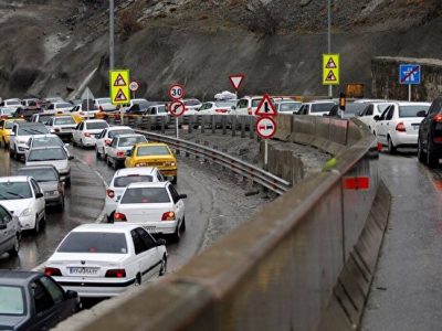 ترافیک سنگین در جاده‌های کشور