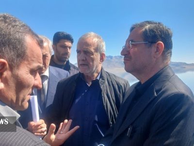 بازدید سرزده رئیس جمهور از دریاچه ارومیه