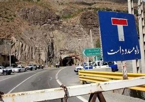 ممنوعیت تردد کلیه وسایل نقلیه از مرزن آباد به سمت تهران از دقایقی قبل