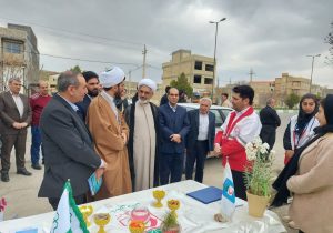 بازدید حجت الاسلام میرزائی از پایگاه هلال احمر تکاب