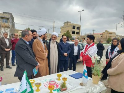 بازدید حجت الاسلام میرزائی از پایگاه هلال احمر تکاب