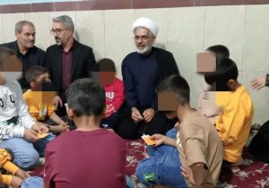 حضور حجت الاسلام میرزائی در موسسه خیریه نور امید بهزیستی شاهین دژ