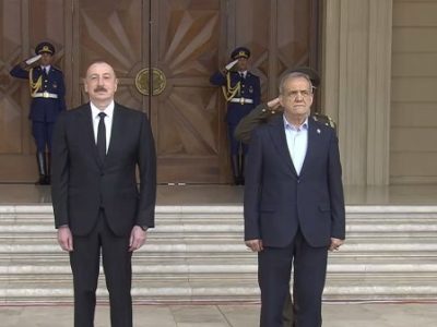 استقبال رسمی رئیس جمهور آذربایجان از رئیس جمهور کشورمان