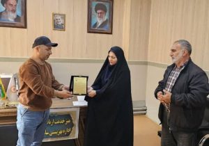 تقدیر رئیس انجمن NA از رئیس بهزیستی شاهین دژ