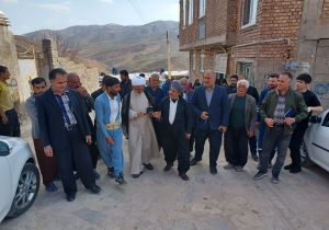 حضور حجت الاسلام میرزائی در جمع مردم روستای کردکندی