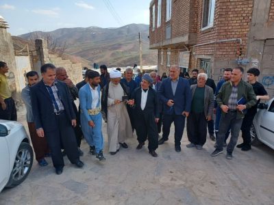 حضور حجت الاسلام میرزائی در جمع مردم روستای کردکندی