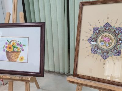 گشایش نمایشگاه آثار نگار گری در تکاب