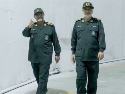 ‌رونمایی از آشیانه‌ پهپادی زیرزمینی نیروی دریایی سپاه