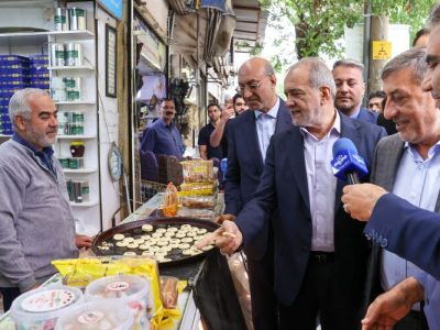 بازدید سرزده پزشکیان از بازار سنتی کرمانشاه