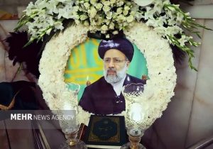 حضور رئیس قوه قضاییه بر مزار شهید رئیسی