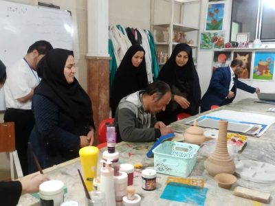 بازید رئیس بهزیستی شاهین دژ از مرکز حرفه آموزی الدوز