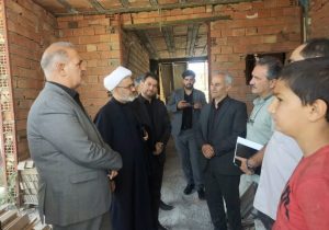 بازدید حجت الاسلام والمسلمین محمد میرزائی از پروژه مدرسه ۶ کلاسه شهر کشاورز