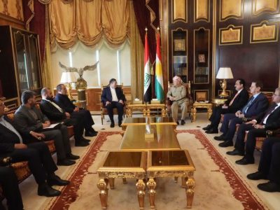 دیدار استاندار آذربایجان‌غربی با مسعود بارزانی در اقلیم کردستان عراق