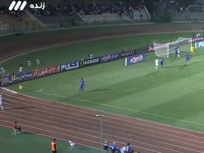 گل اول ذوب آهن به استقلال با شوت سرکش مختاری