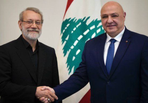 لاریجانی با رئیس‌‌جمهور لبنان دیدار کرد