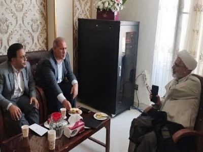 دیدار حجت الاسلام محمد میرزائی و فرماندار شاهین‌دژ با مدیر و کارکنان توزیع برق شهرستان شاهین دژ