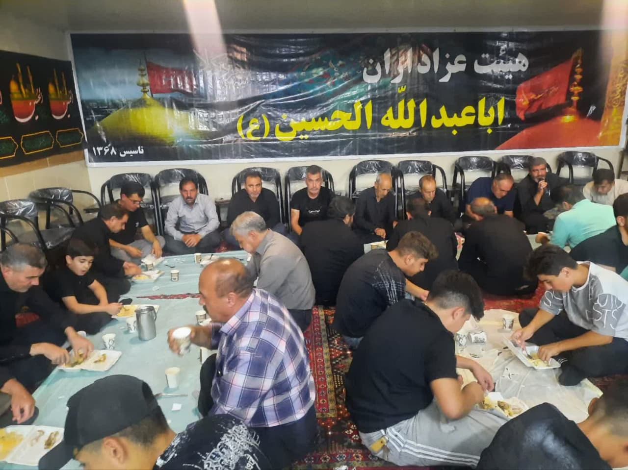مراسم شام اربعین در شهر محمودآباد شاهین دژ