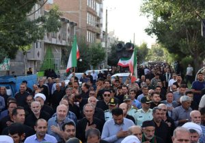 تشییع پیکر شهید اسماعیل پاشایی در بخش کشاورز